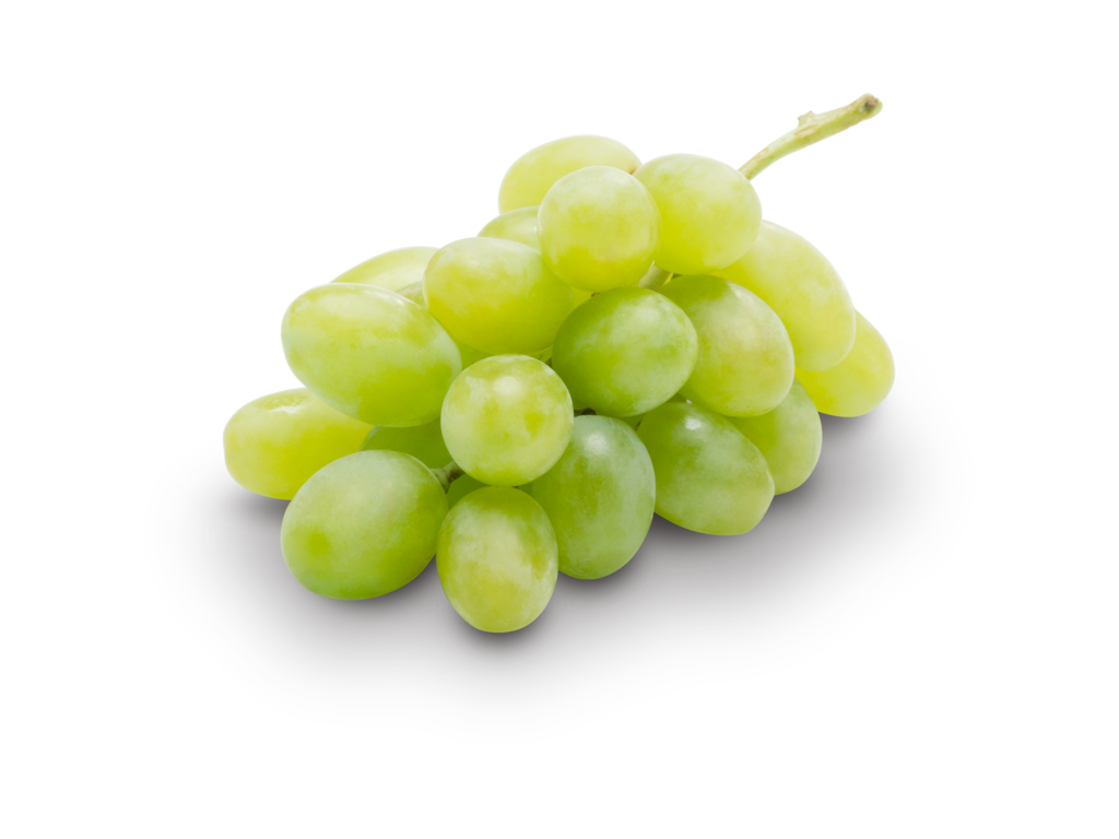 Mango, Apple, and Grapes